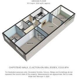 Chipstead Walk, Clacton-on-Sea, Essex, CO16 8FH floorplan