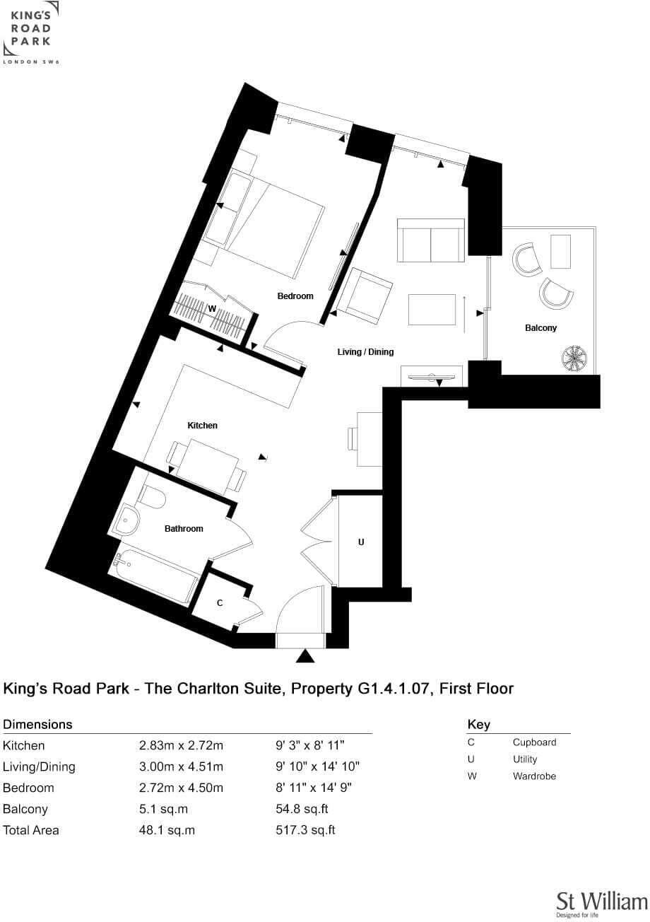 Greater London (Region) SW6 2ER London, GBR floorplan