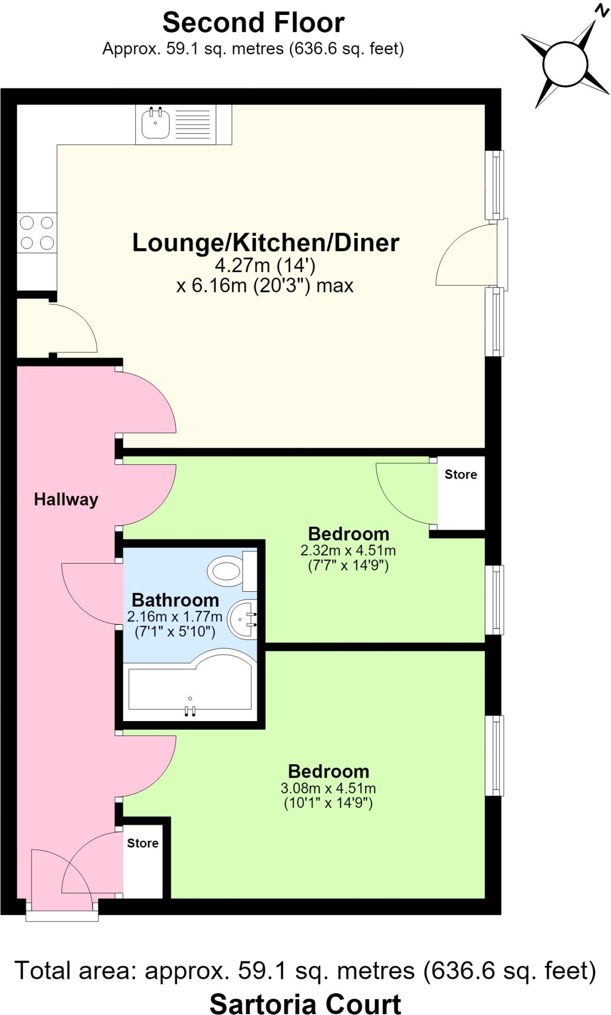 SARTORIA COURT, Lenthall Avenue, Grays floorplan