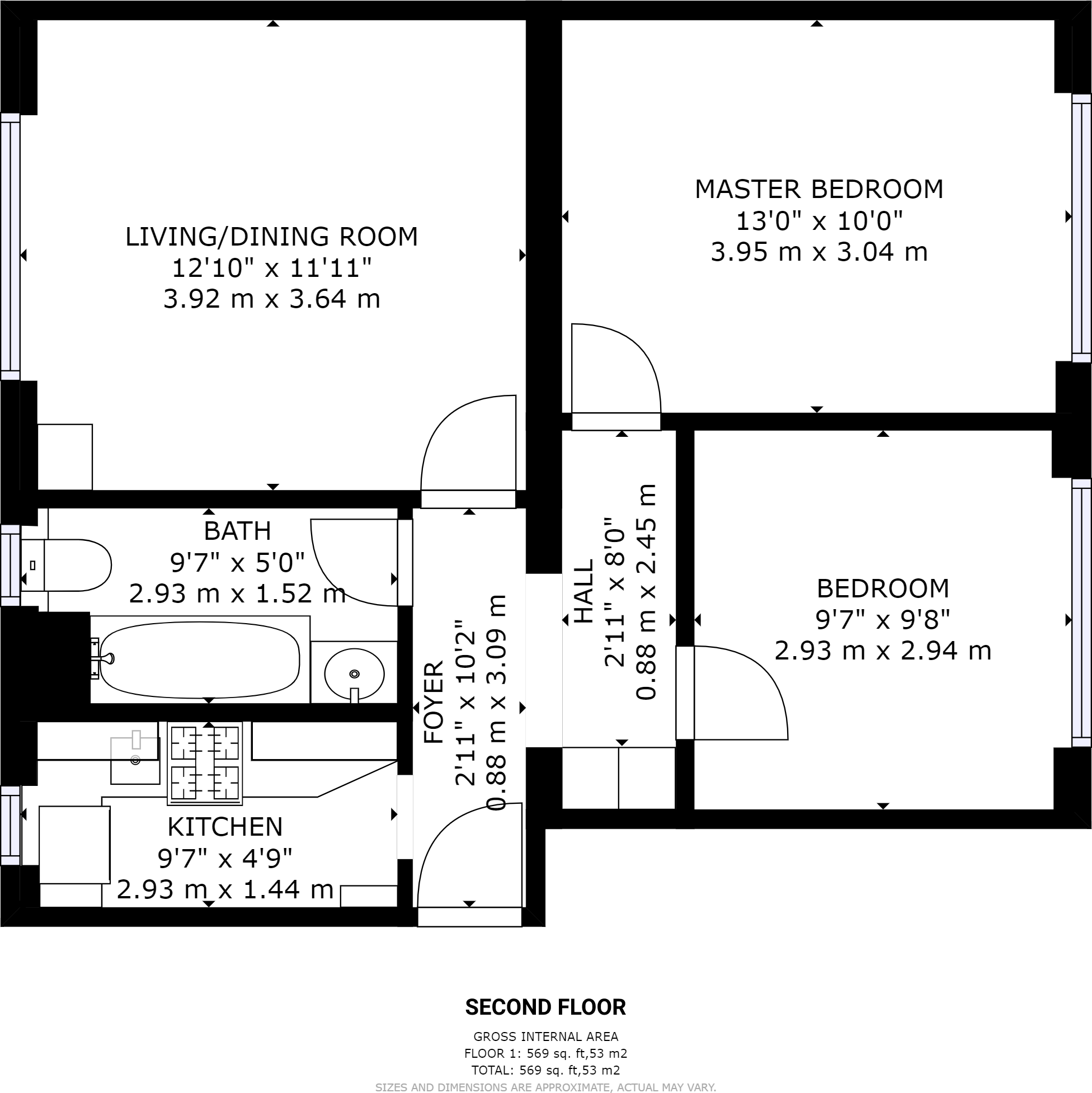 Hartington Court, Lansdowne Way, Lambeth, London floorplan