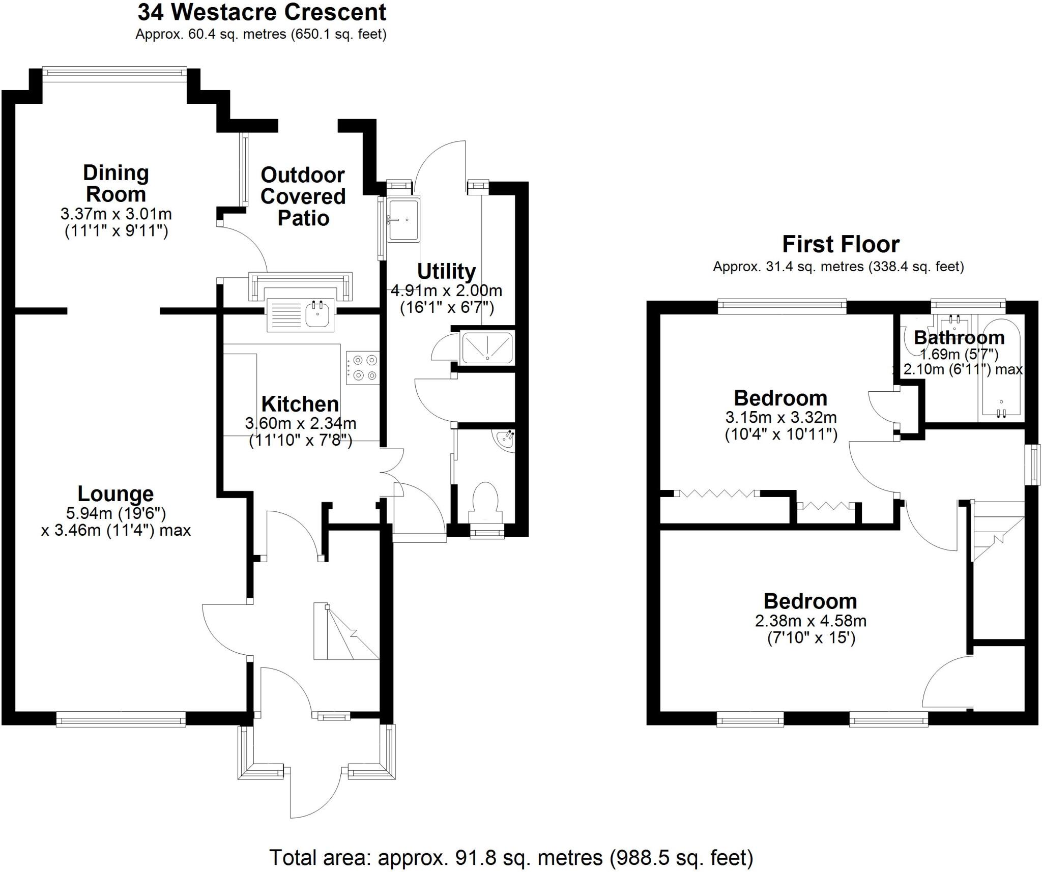 Westacre Crescent, Finchfield floorplan
