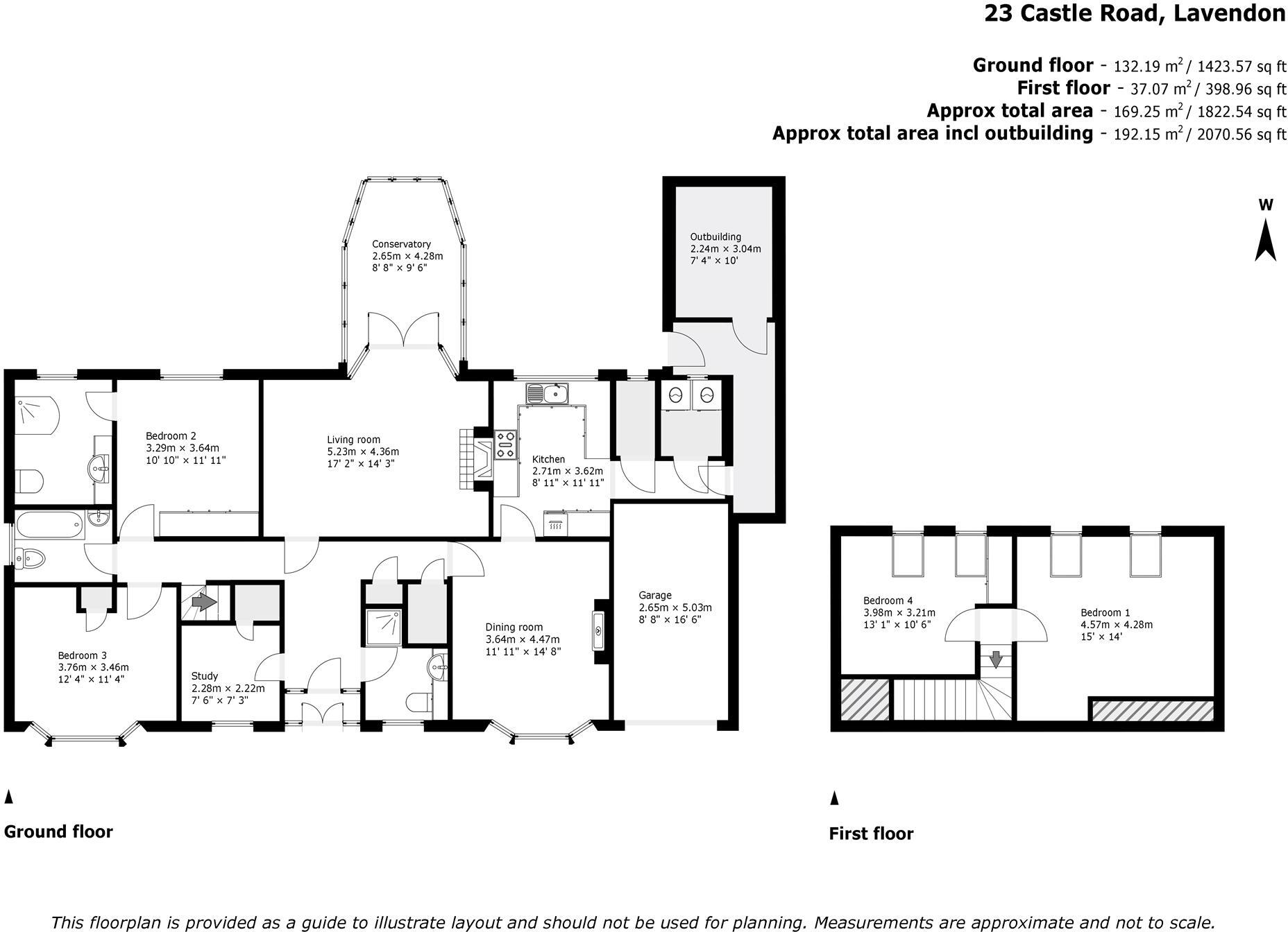 Castle Road, Lavendon floorplan