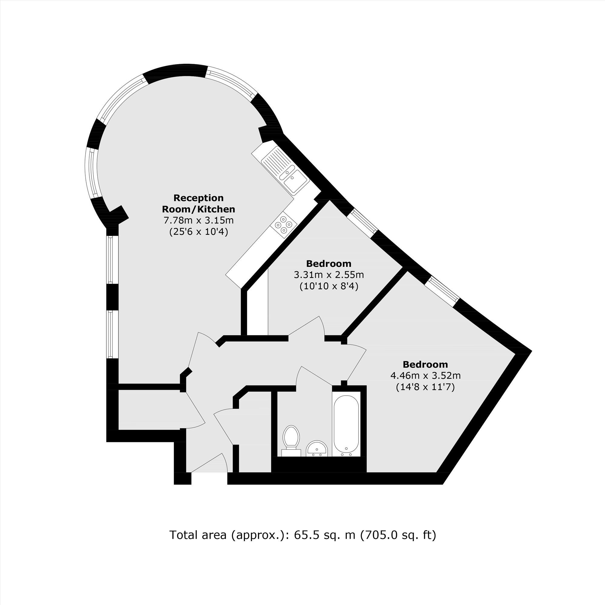 Coral Row, Battersea floorplan
