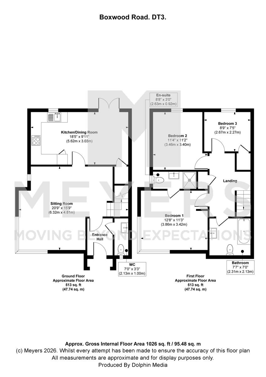 Boxwood Road, Weymouth, DT3 6 floorplan