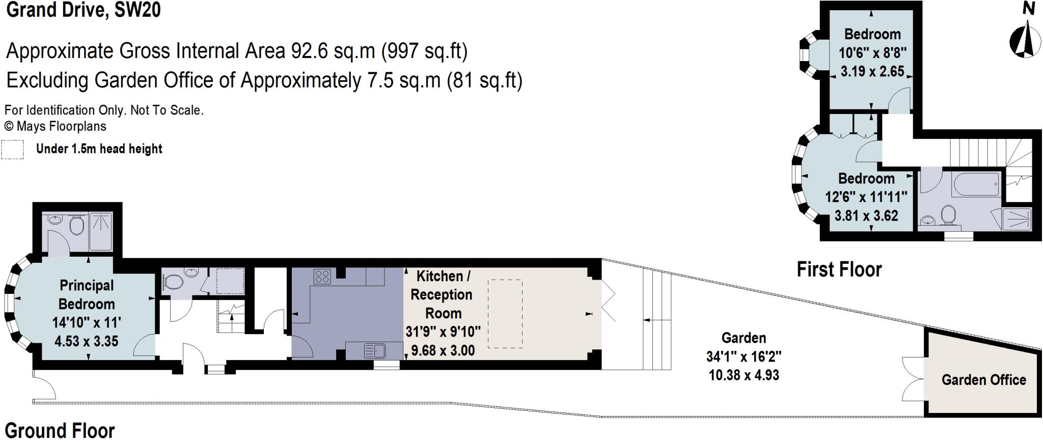 Grand Drive, Wimbledon, London, SW20 floorplan