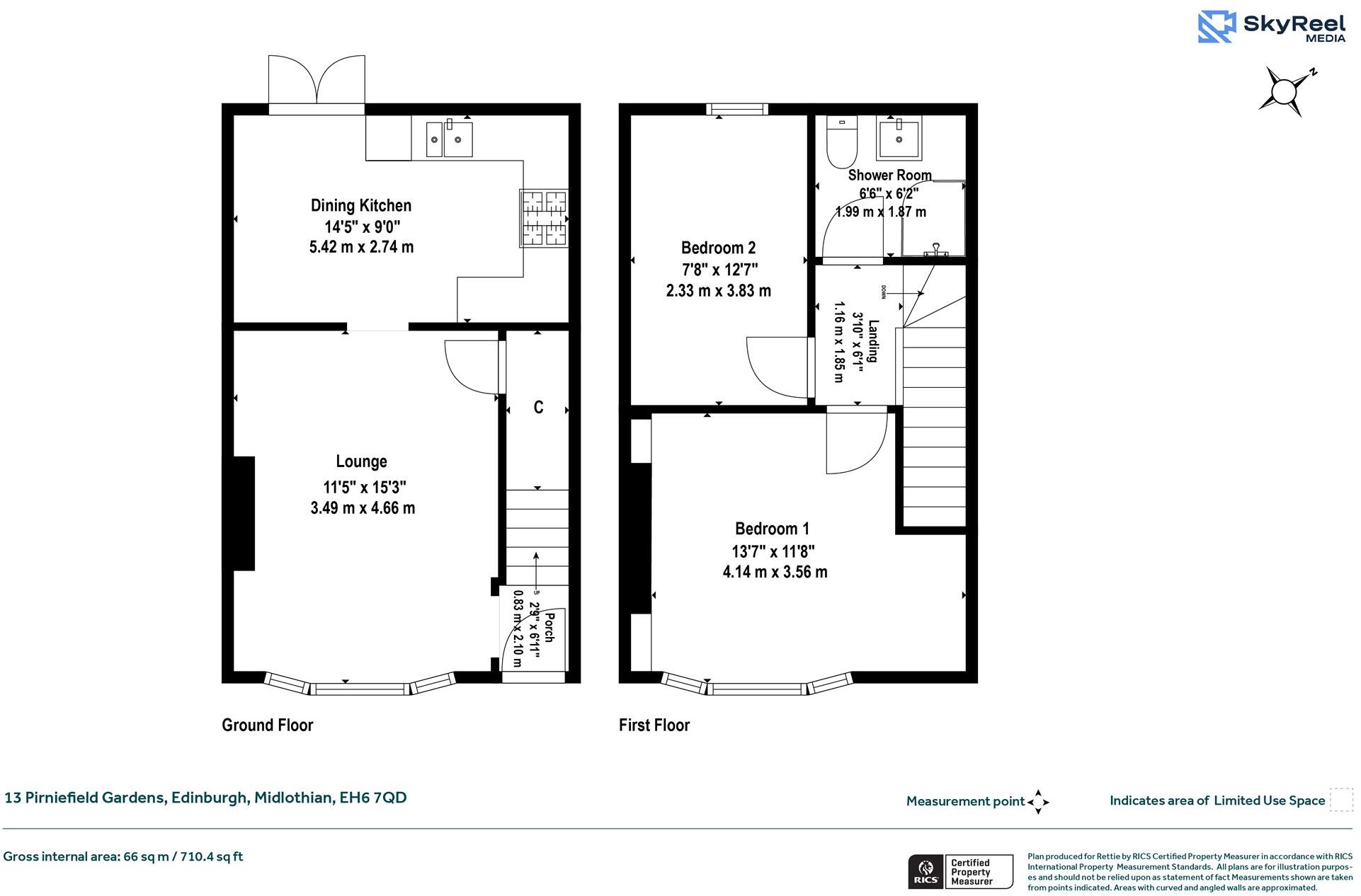 13, Pirniefield Gardens, Edinburgh, Midlothian floorplan