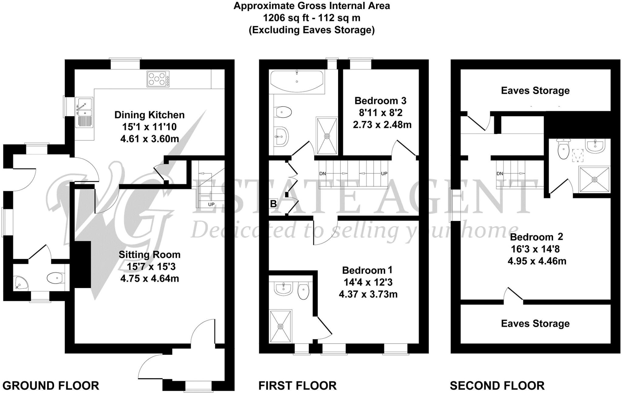 1 Woodend Cottages, Branch Road, Barkisland HX4 0AA floorplan