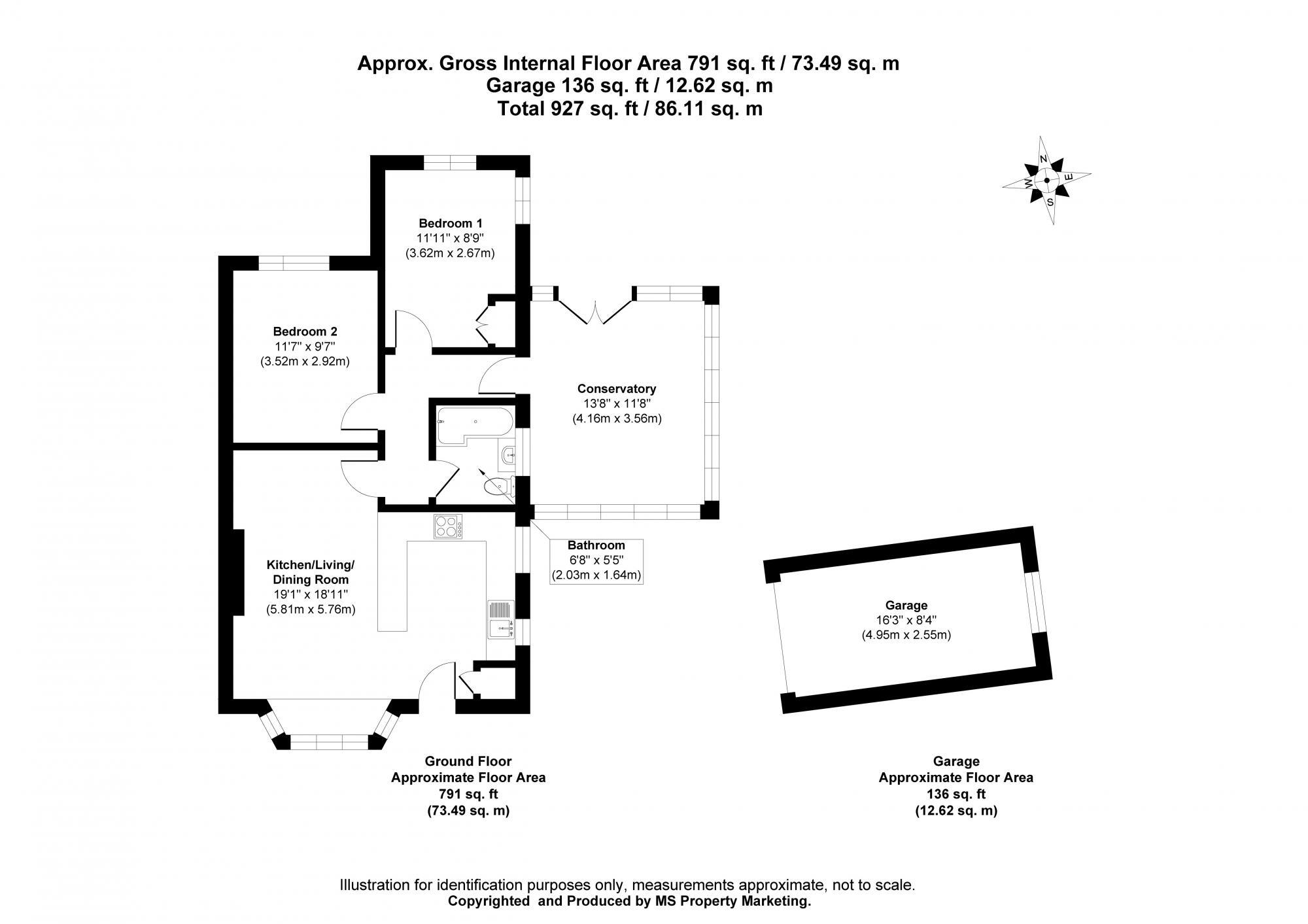 Wheatlands Close, Pocklington, York, East Riding of Yorkshire, YO42 2UT floorplan