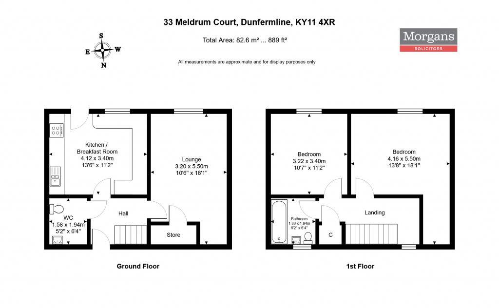 33 Meldrum Court, Dunfermline, KY11 4XR floorplan