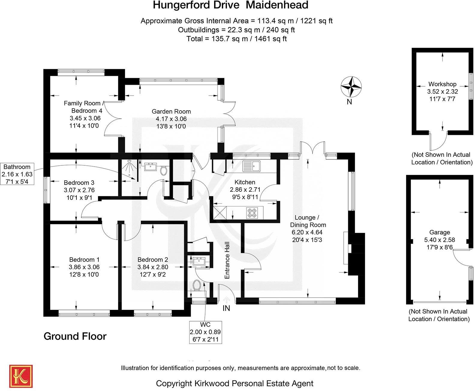 Hungerford Drive, Maidenhead, Berkshire SL6 7UT floorplan
