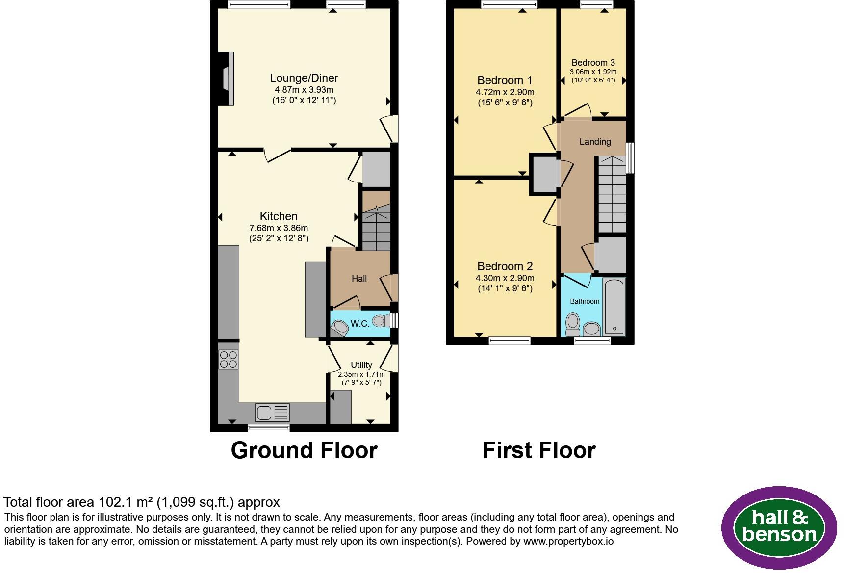 Old School Close, Doe Lea, Chesterfield floorplan