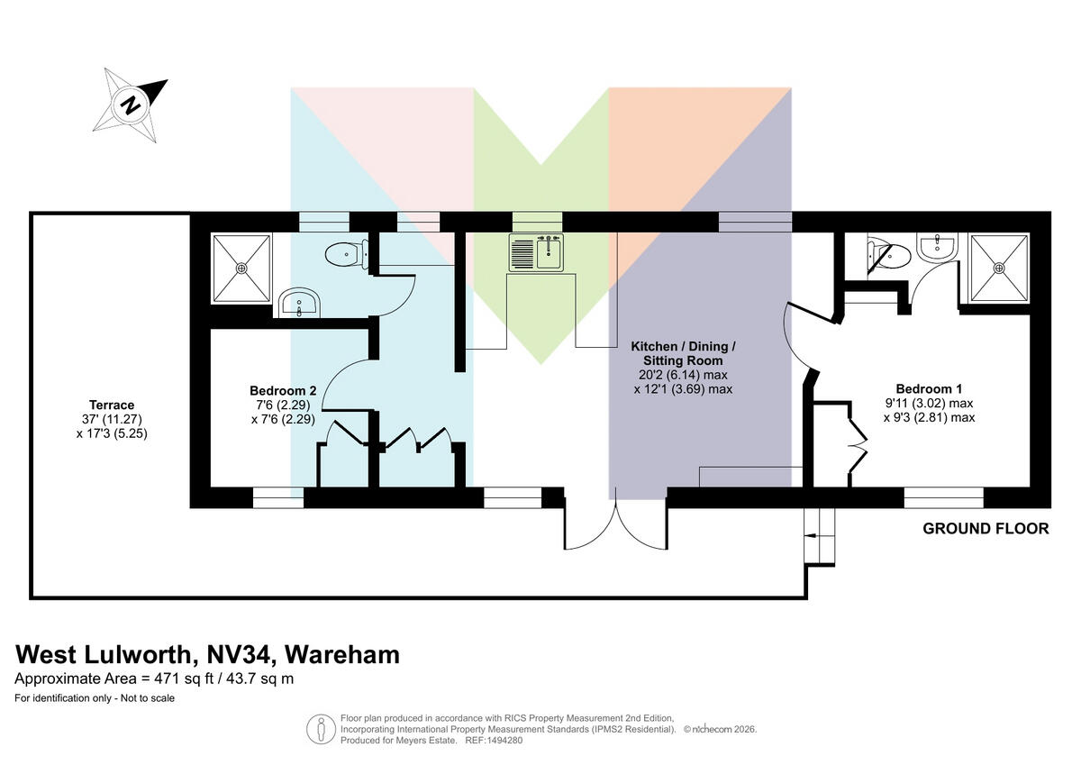 Durdle Door Holiday Park, West Lulworth, BH20 5 floorplan