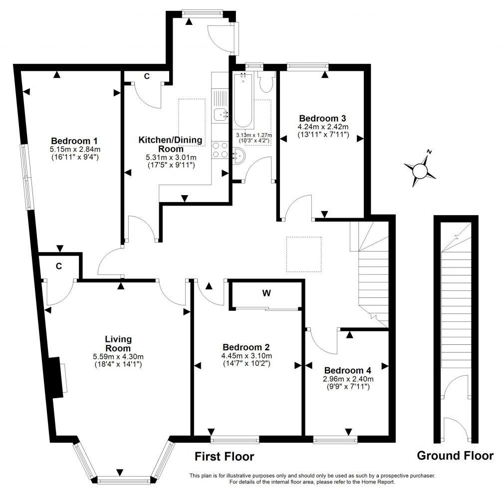 10 Willowbrae Avenue, Willowbrae, Edinburgh, EH8 7HB floorplan