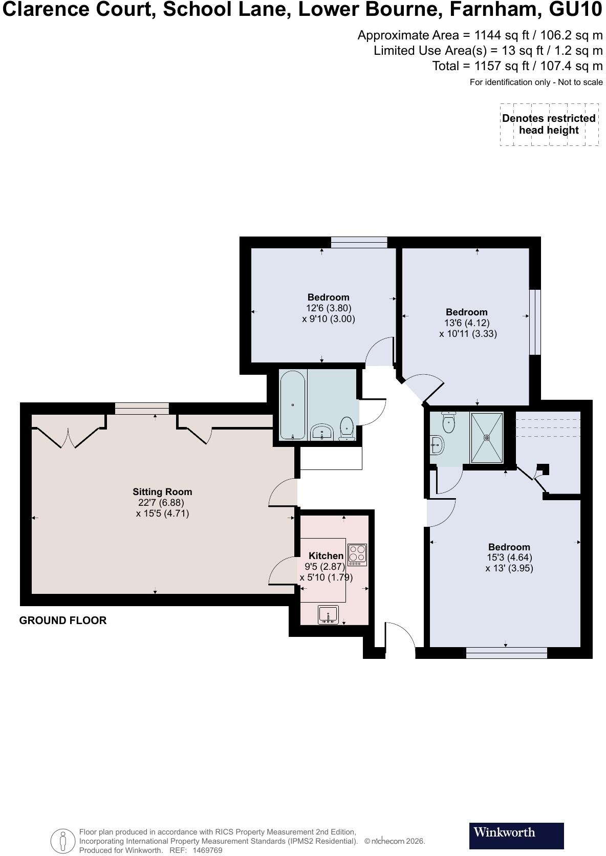 School Lane, Lower Bourne, Farnham, Surrey, GU10 floorplan