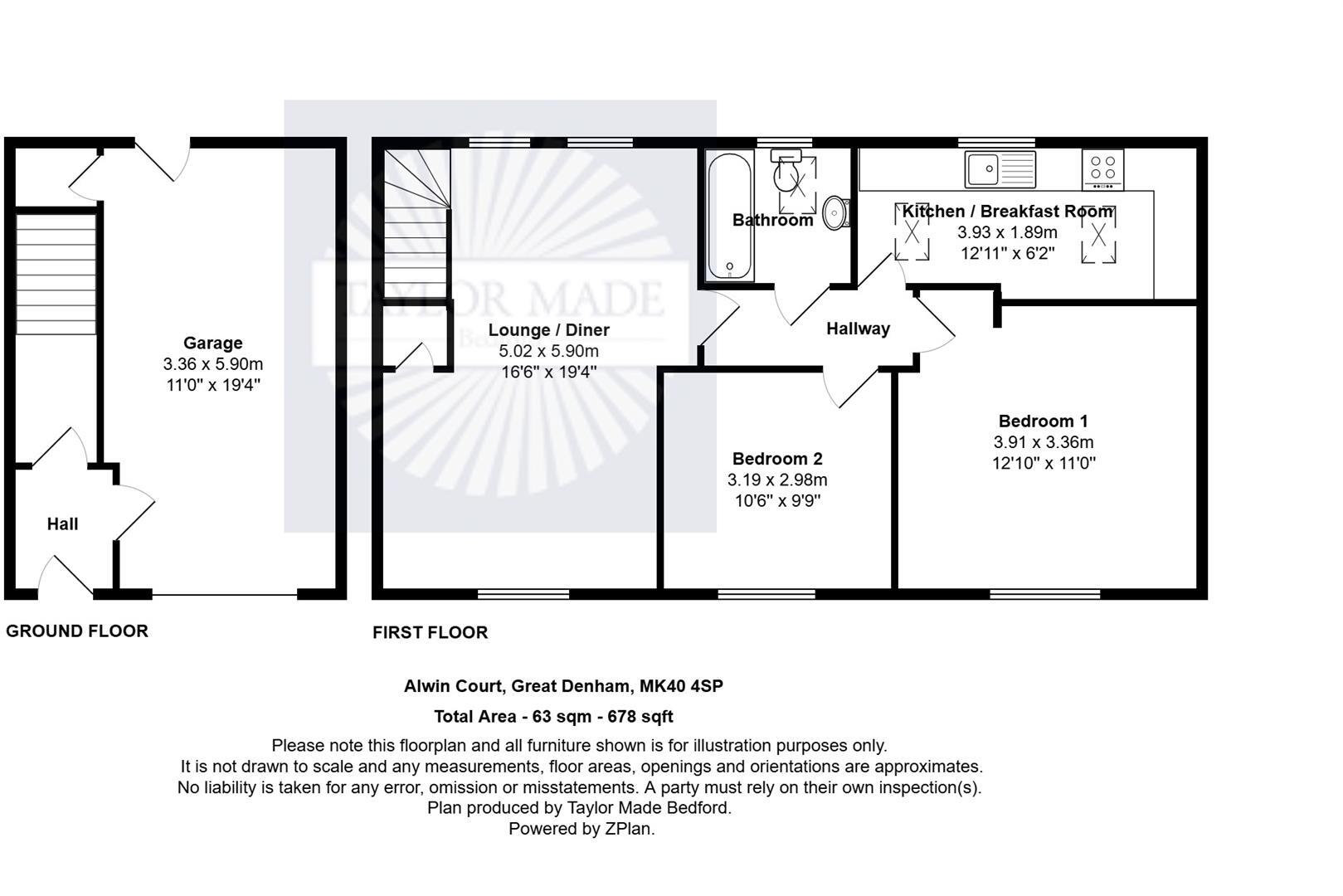 Alwin Court, Great Denham, Bedford floorplan