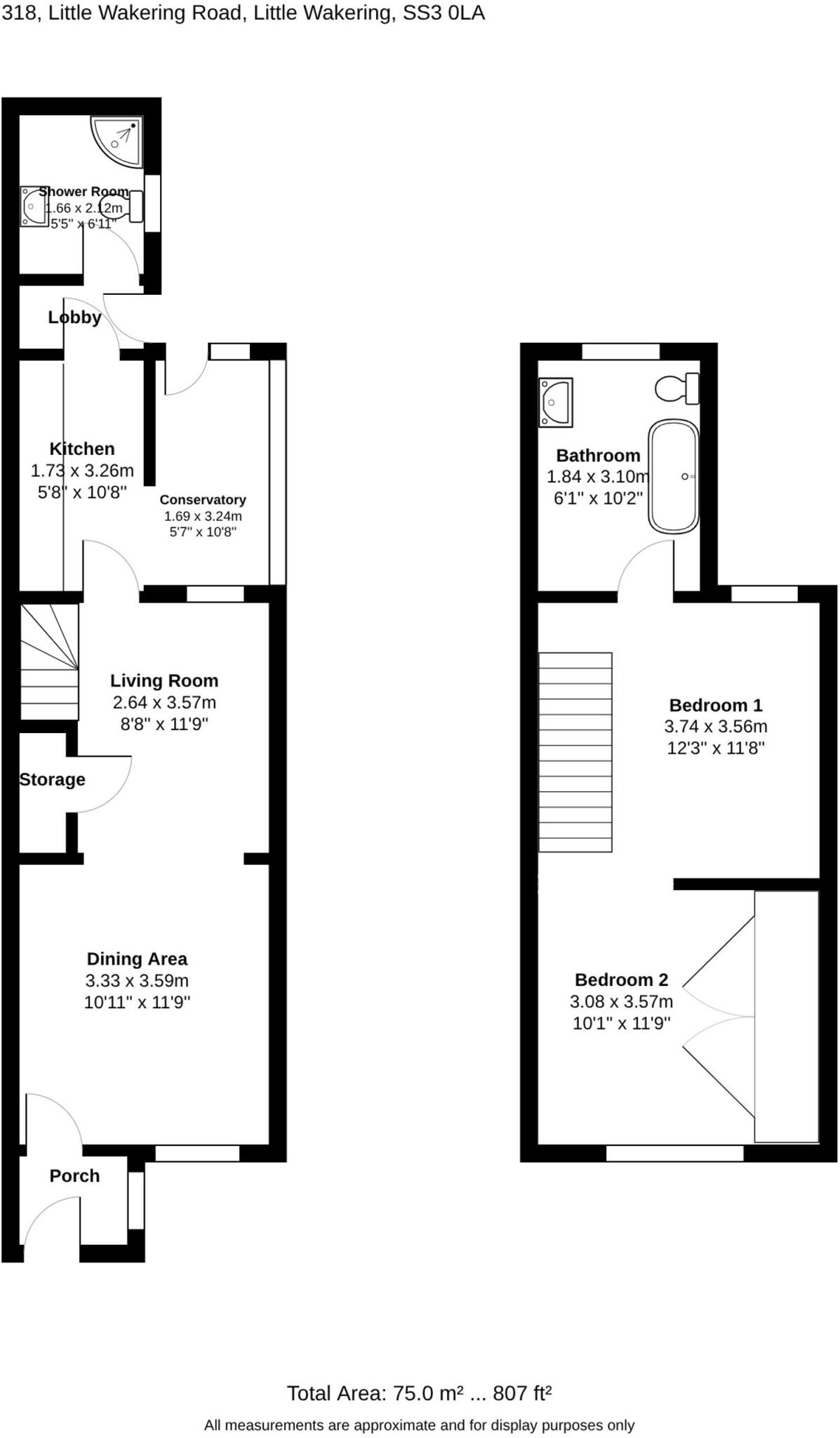 Little Wakering Road, Little Wakering, SS3 floorplan