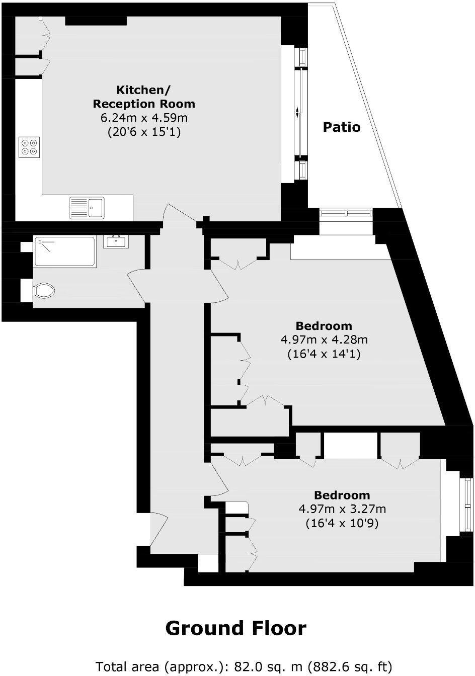 Crown Court, 123 Park Road, London floorplan