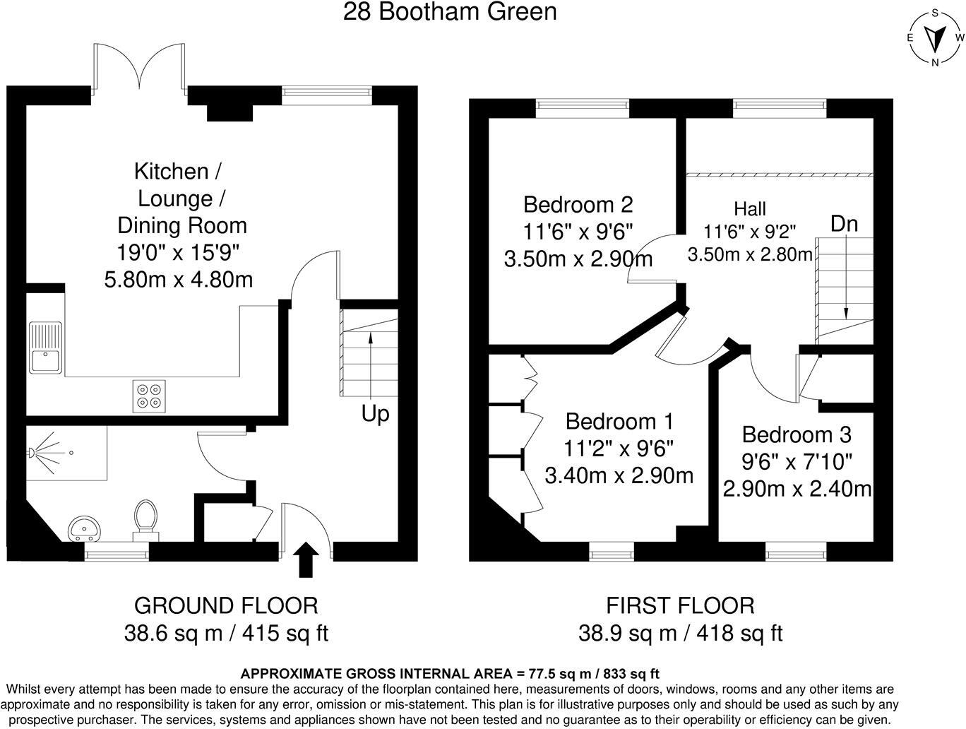 Bootham Green, Newborough Street, York floorplan
