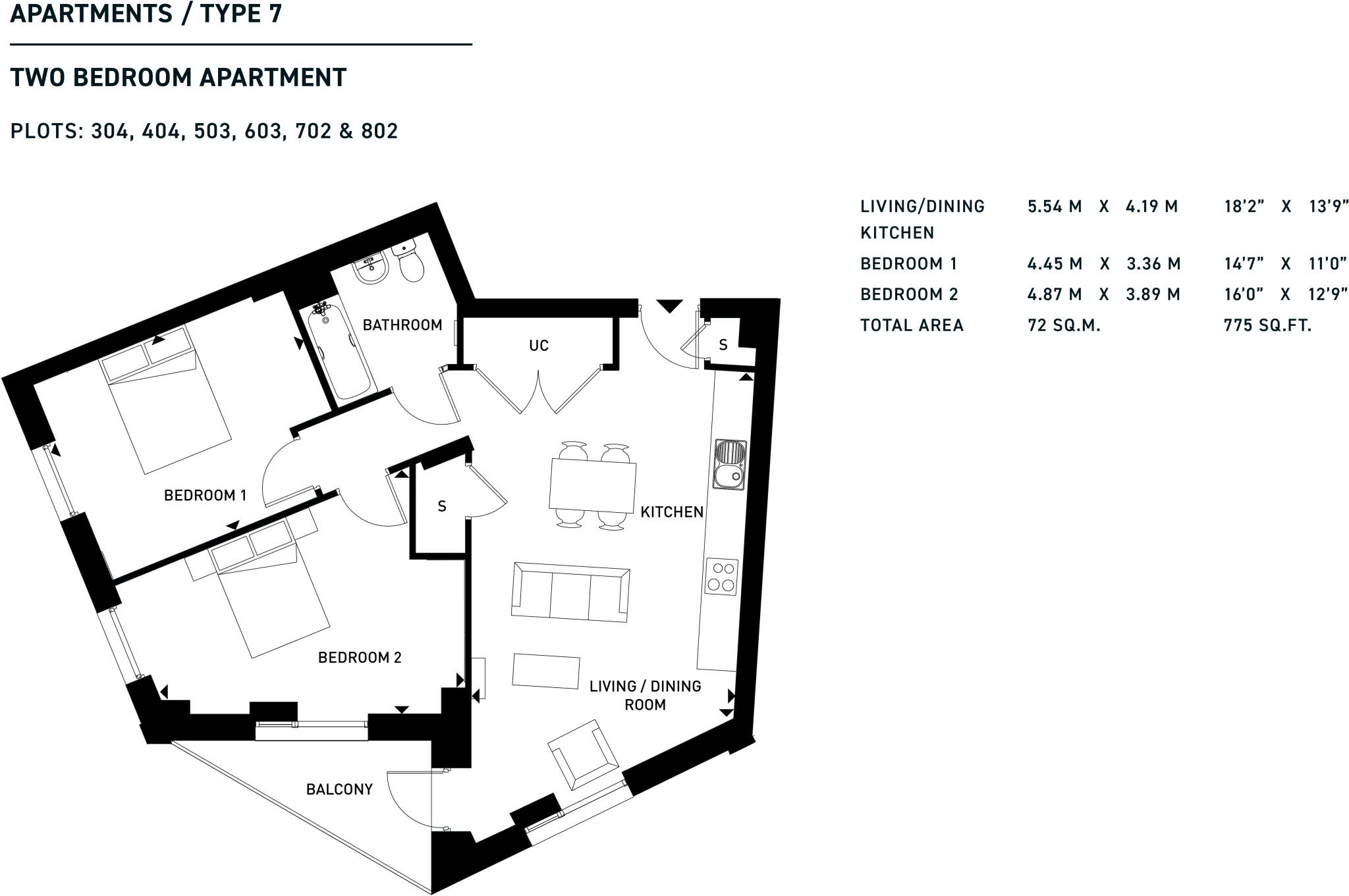 Crescent Gardens, Orchard Road, Croydon floorplan