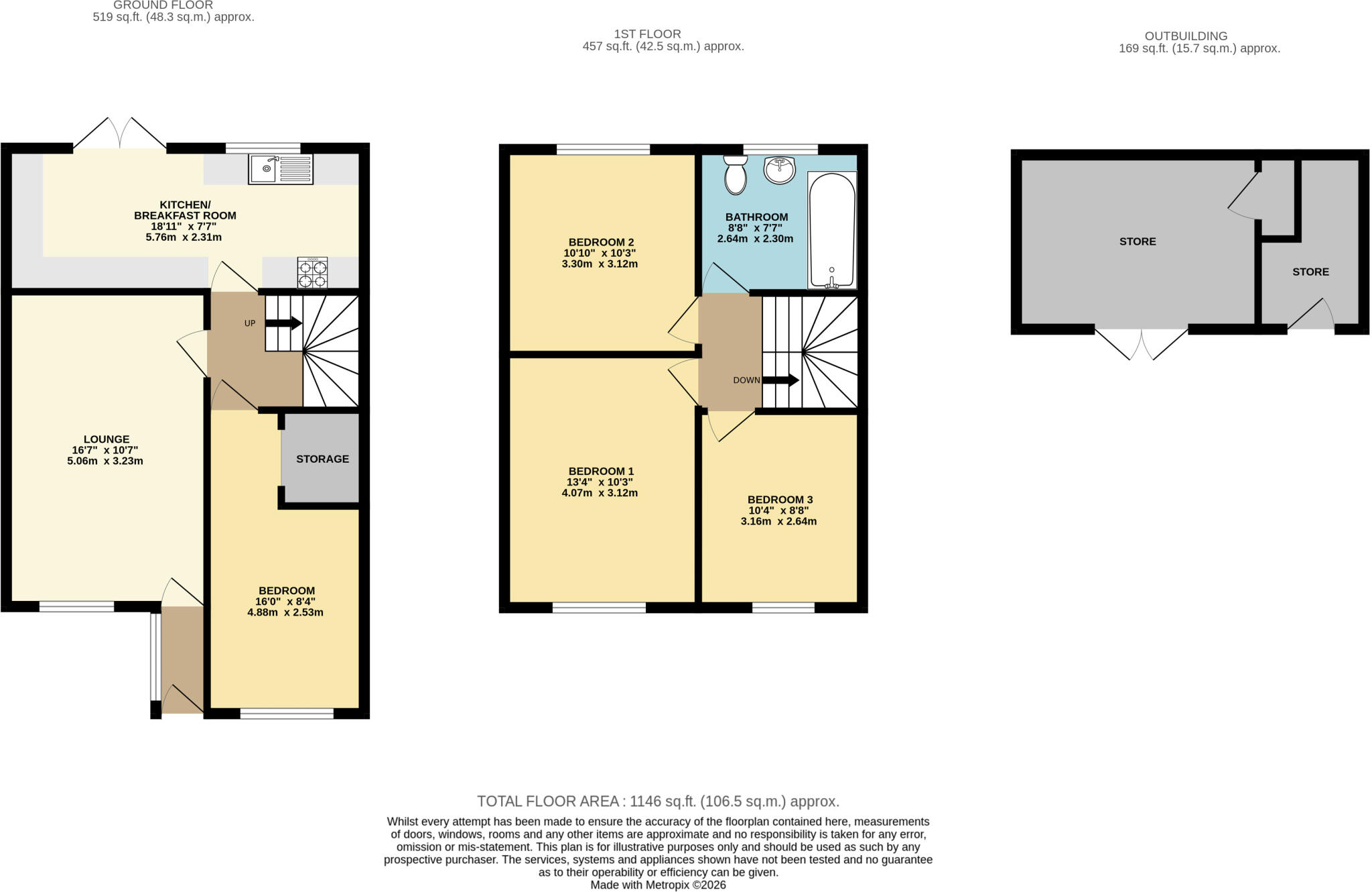 St. Bernards Close, Broughton, North Lincolnshire, DN20 floorplan