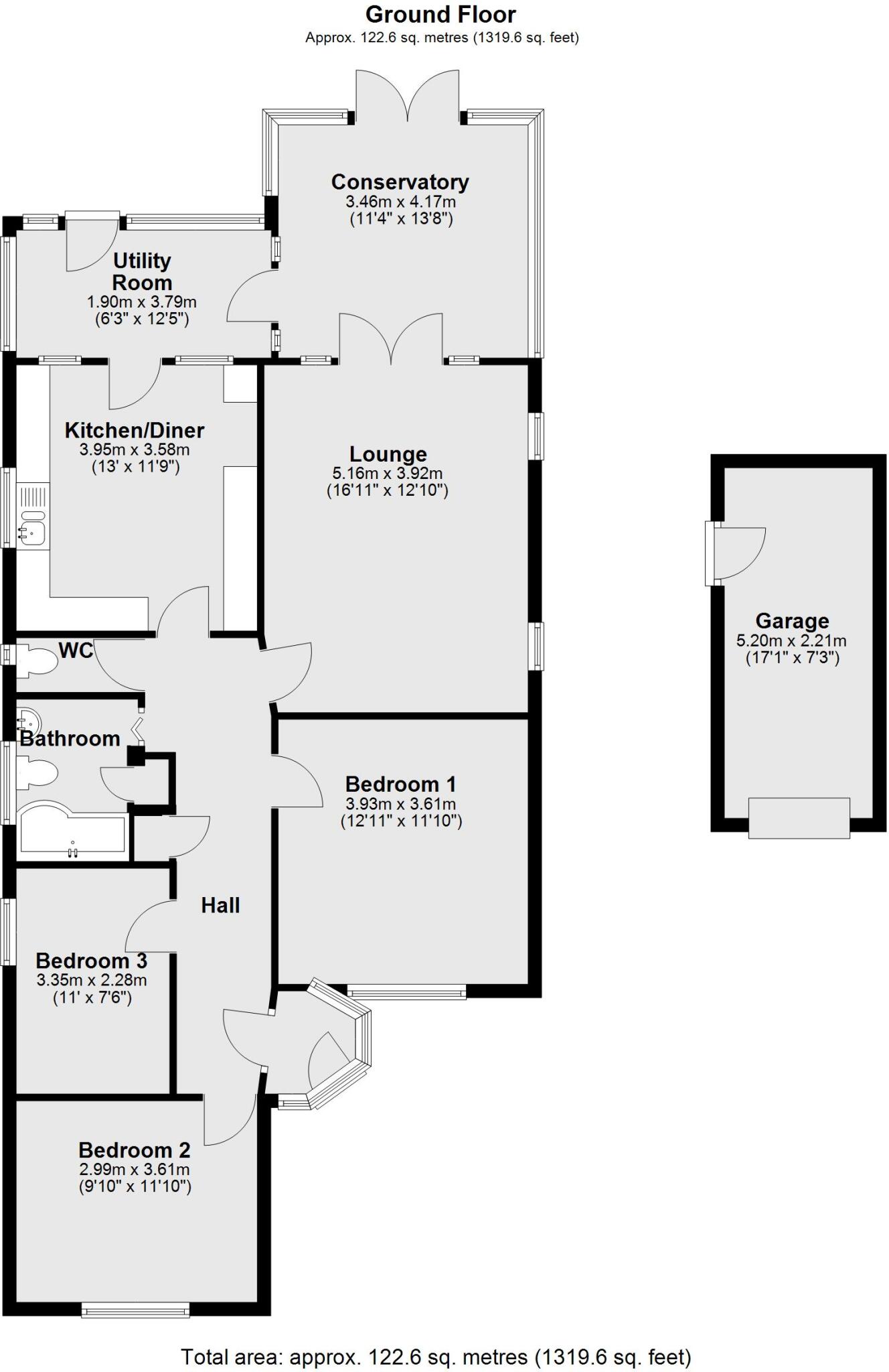Church Road, Skellingthorpe, Lincoln floorplan