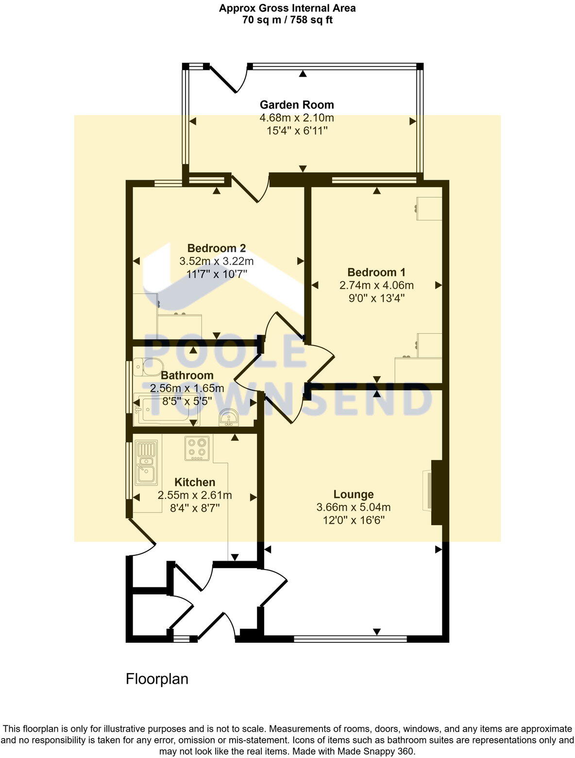 Beckermet Gardens, Barrow-in-furness, LA14 4NF floorplan