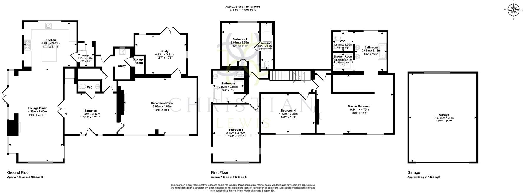Abbotswood, Evesham floorplan