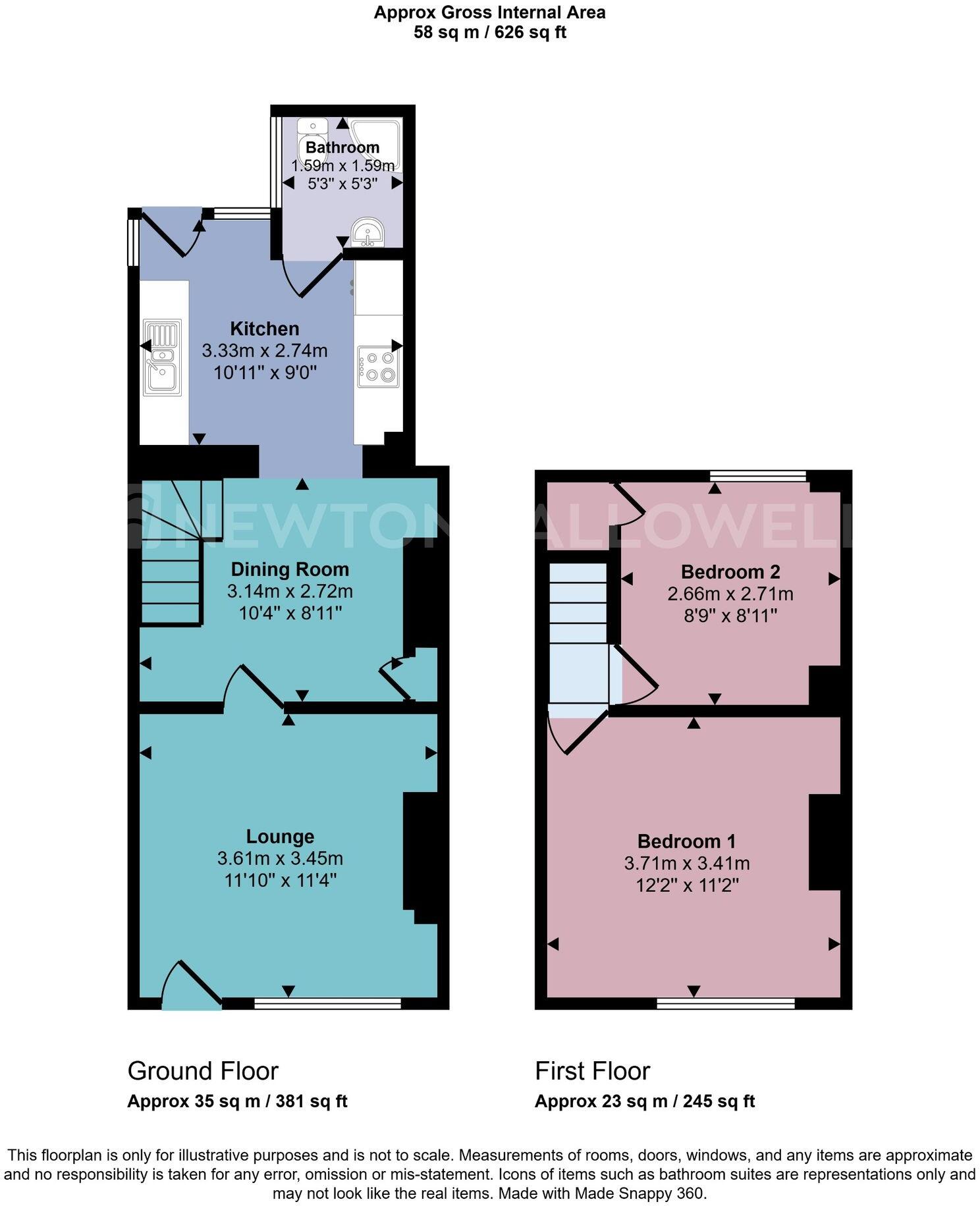 Cademan Street, Whitwick, LE67 floorplan