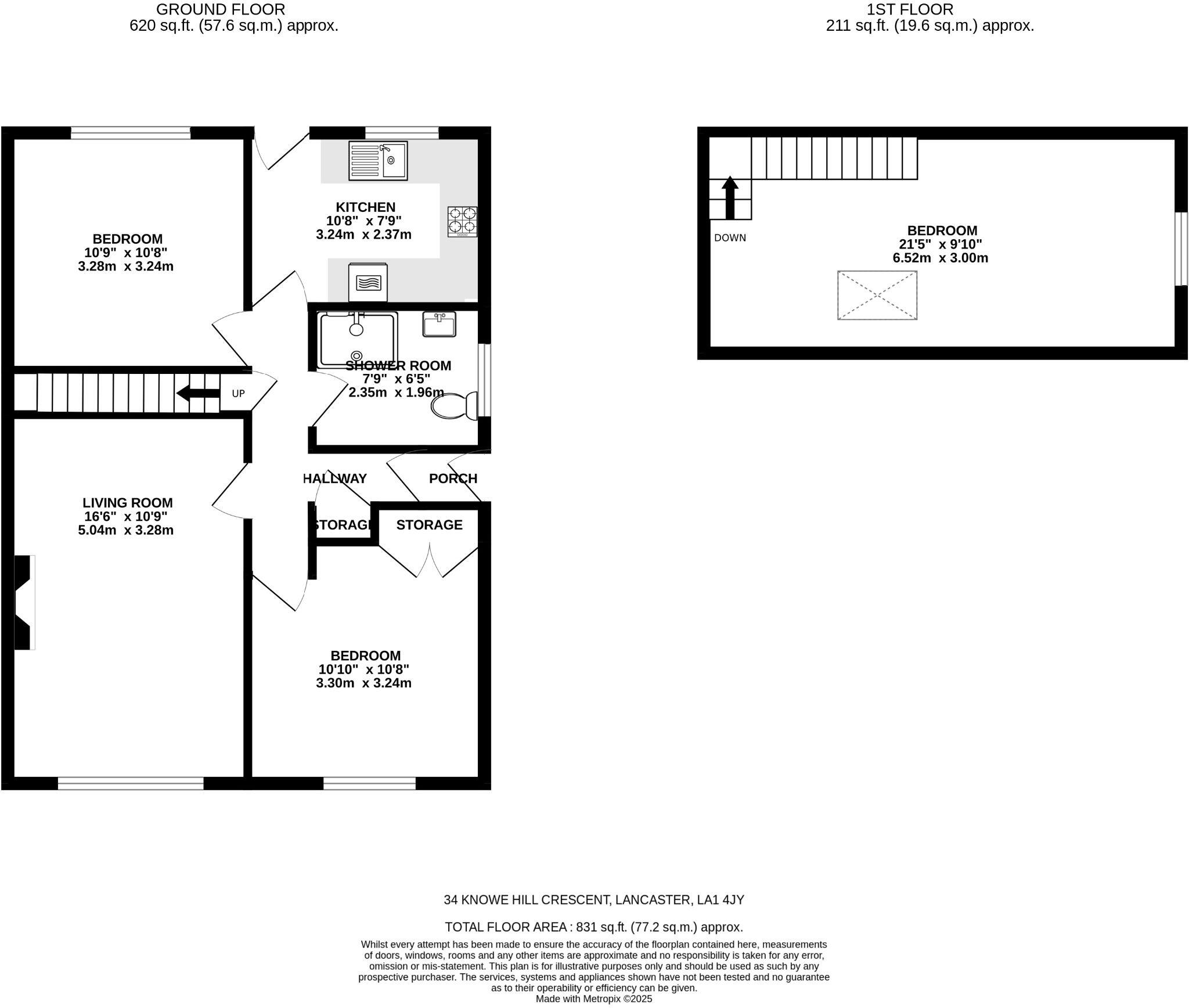 34, Knowe Hill Crescent, Lancaster floorplan