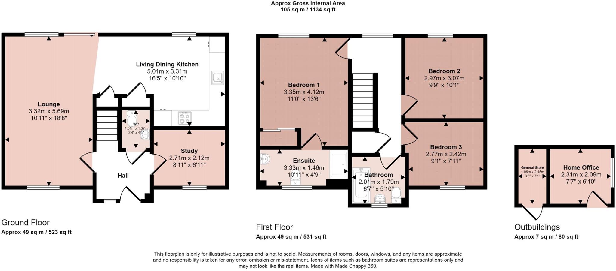 Plymouth Court, Melton Mowbray, Leicestershire floorplan