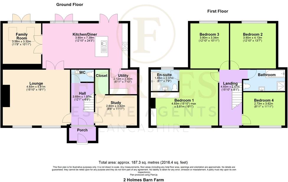 Holmes Barn Farm, Back Lane, Heath Charnock, Chorley, PR6 floorplan