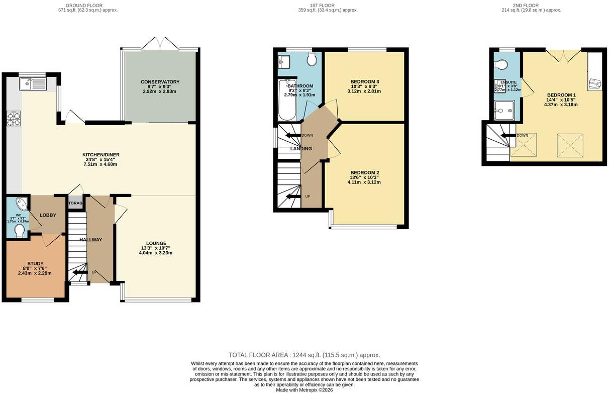Elmhurst Way, Loughton, IG10 floorplan