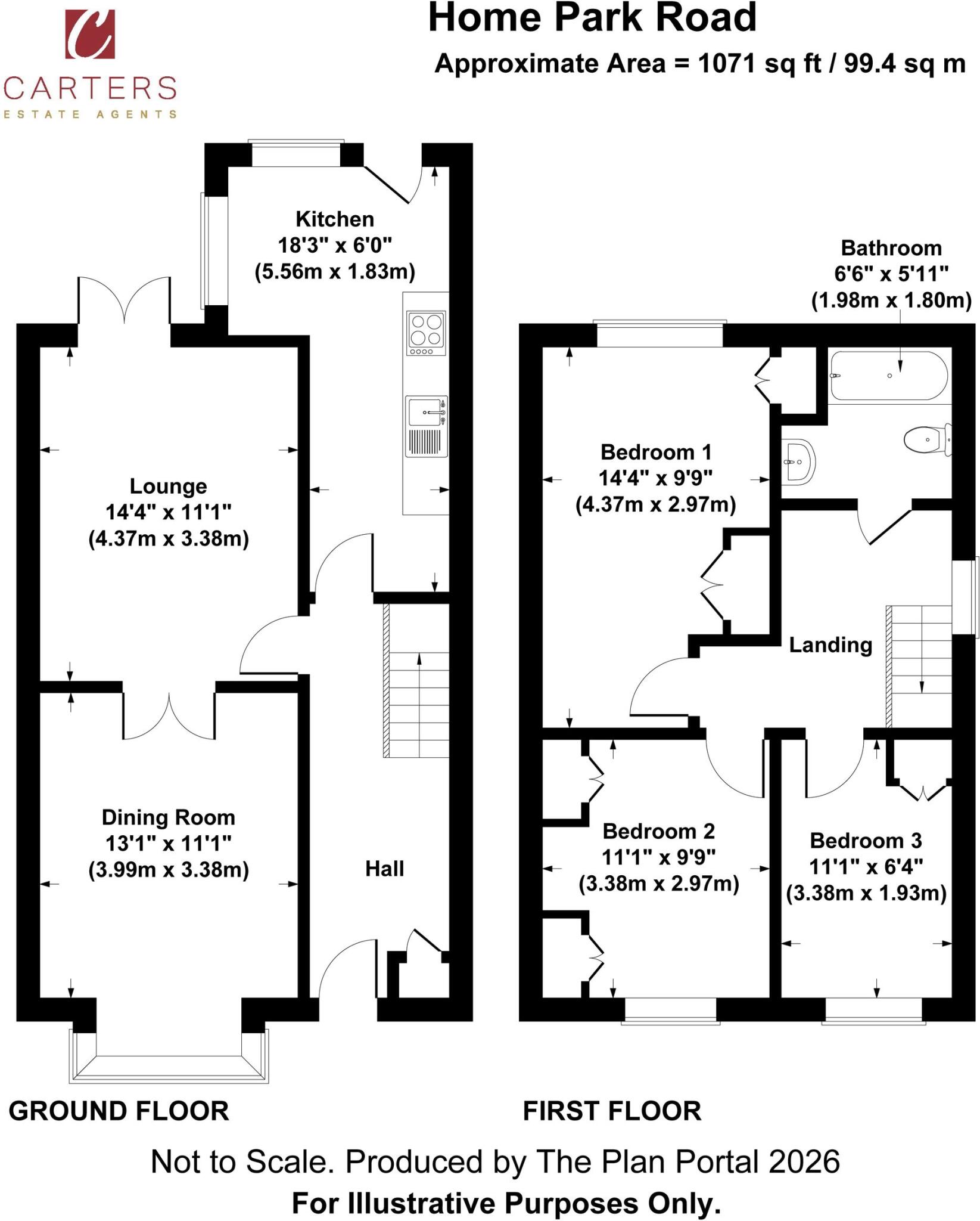 Home Park Road, Nuneaton, CV11 floorplan