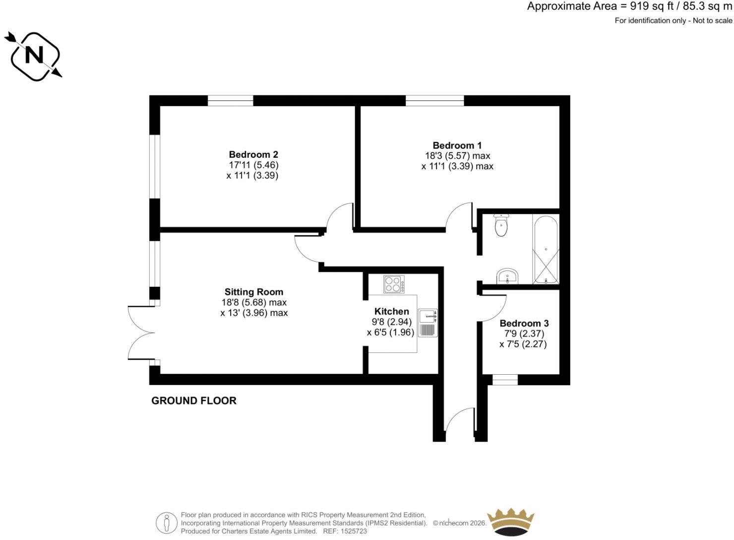 Queensway, North Road, Lancing, West Sussex, BN15 floorplan