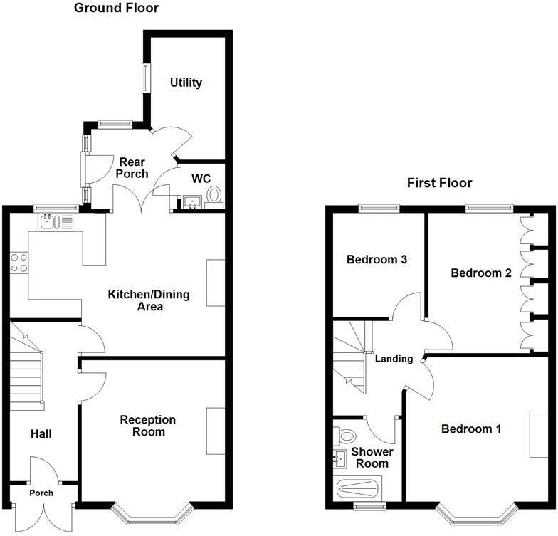 Moorfield Road, Salford floorplan