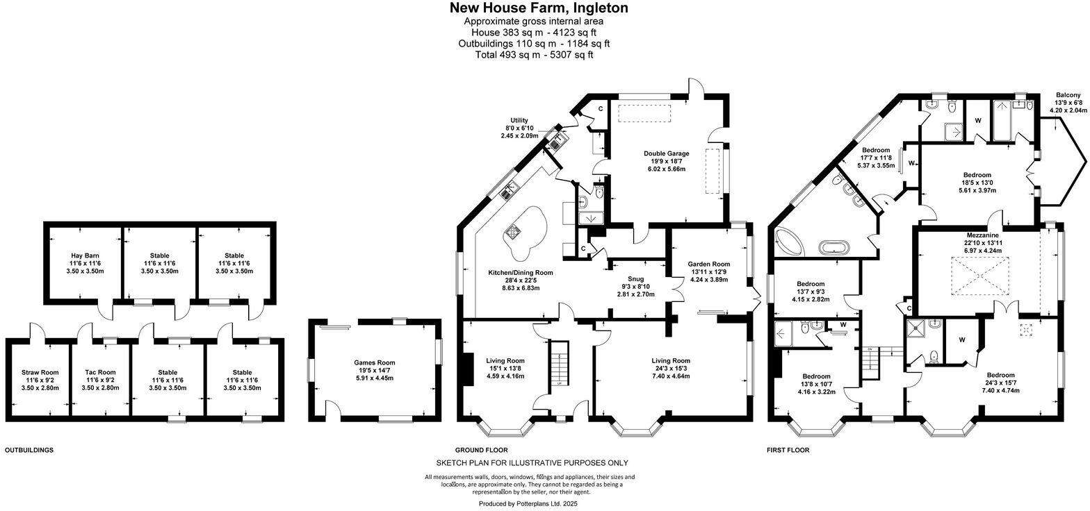New House Farm, Ingleton, Darlington floorplan