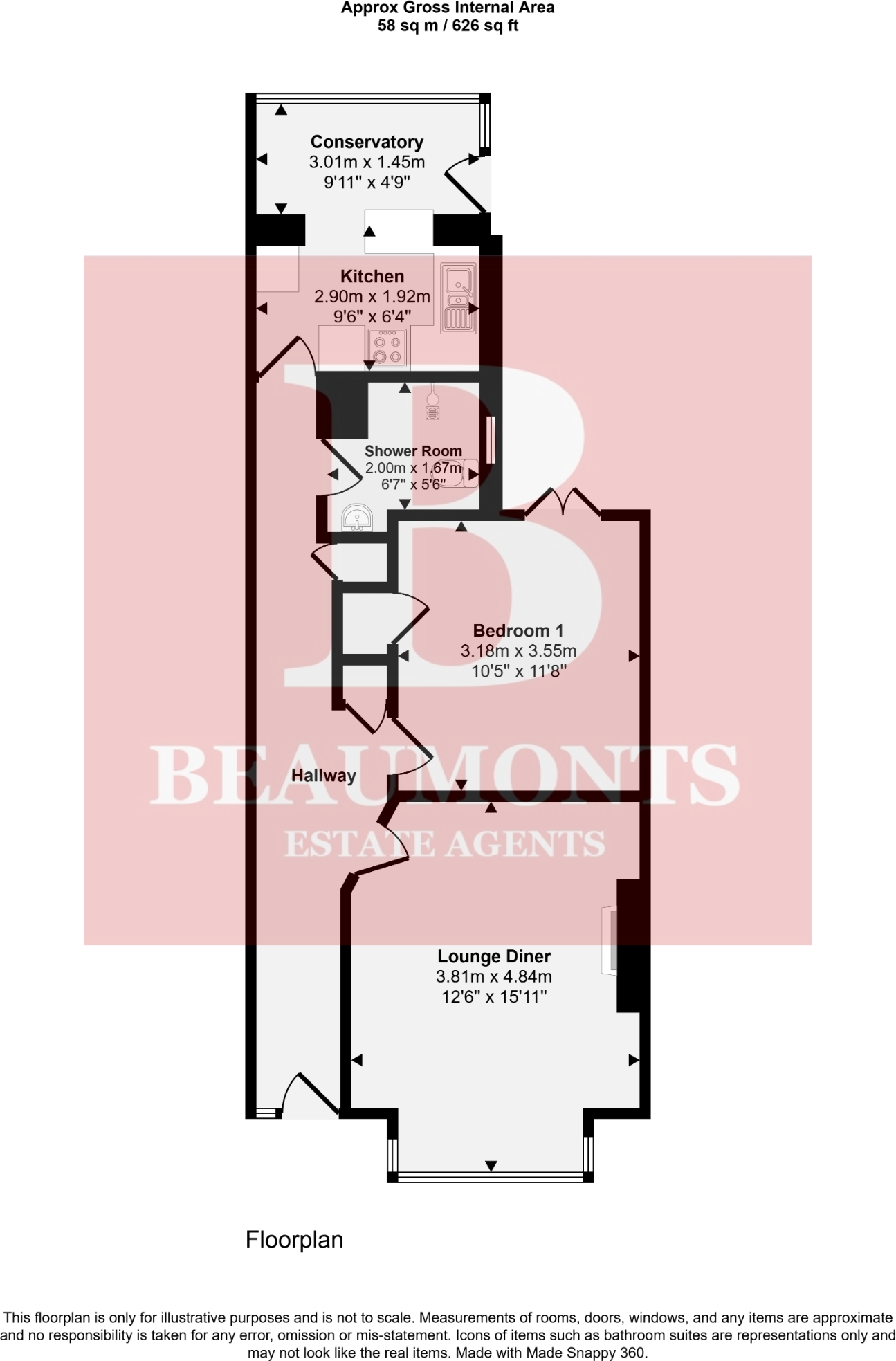 Preston Drove, Brighton, East Sussex, BN1 floorplan