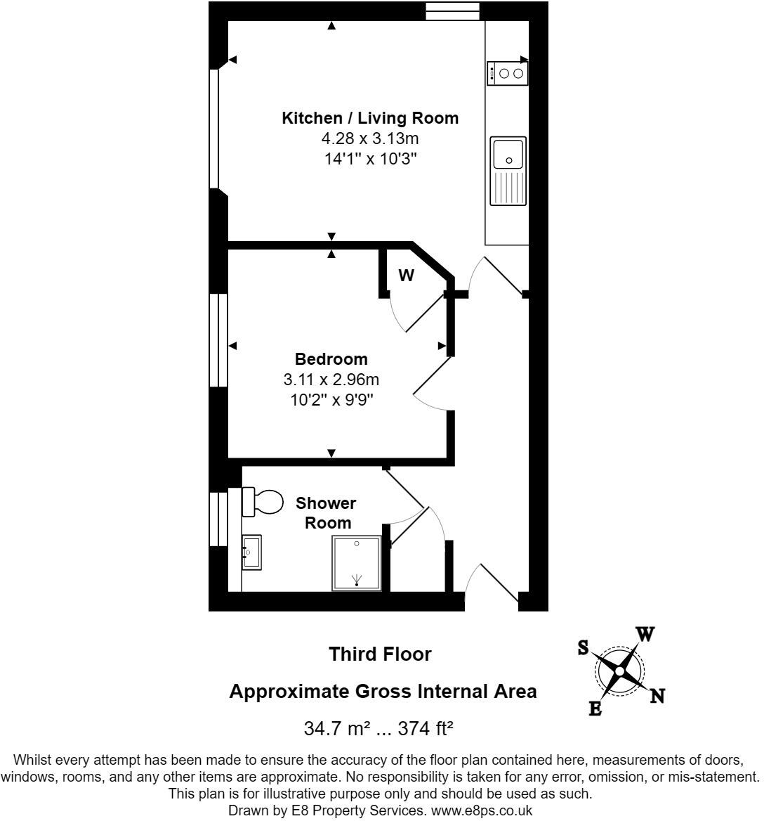 Girdlestone House, 1 Girdlestone Close, Oxford, Oxfordshire floorplan
