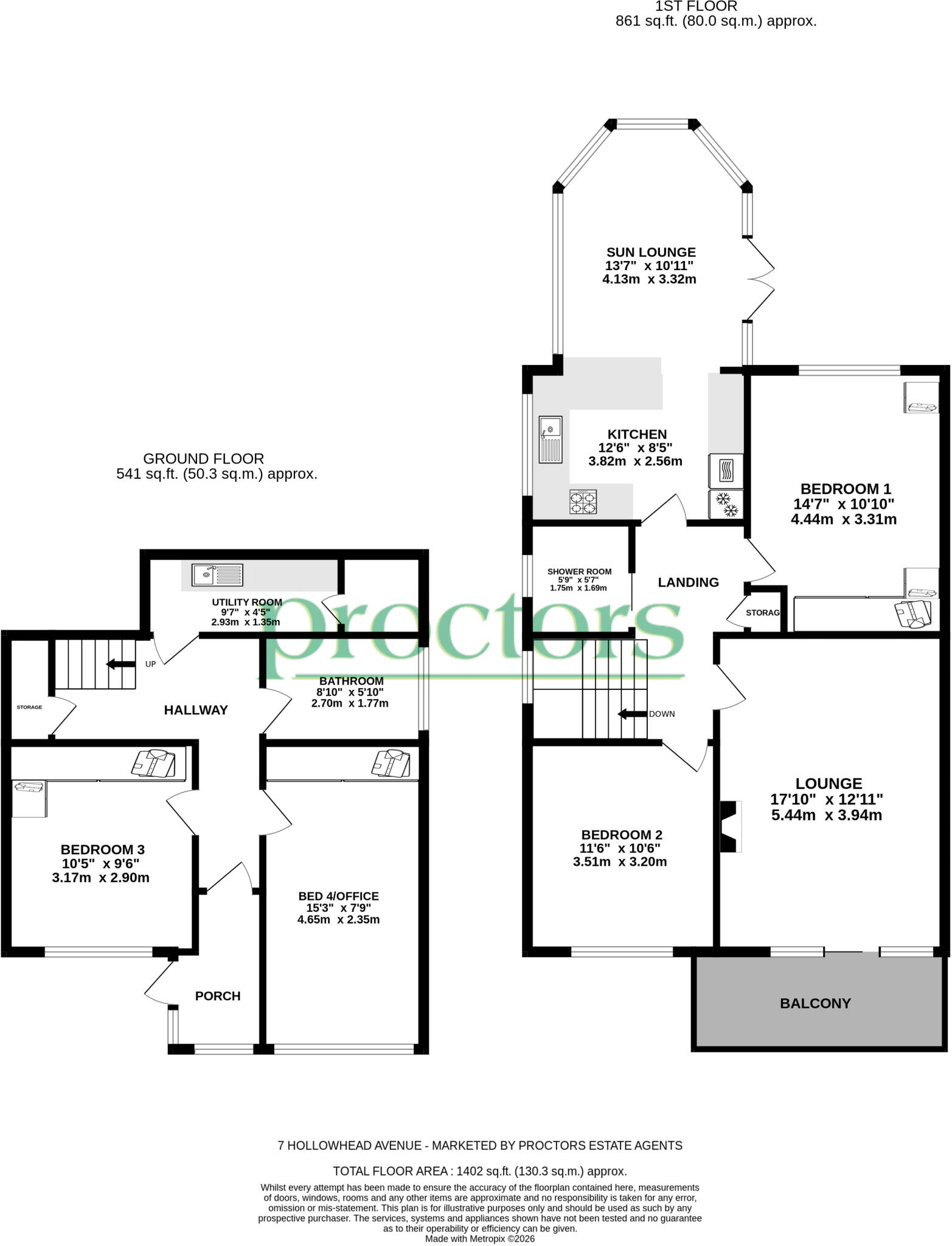 Hollowhead Avenue, Wilpshire floorplan