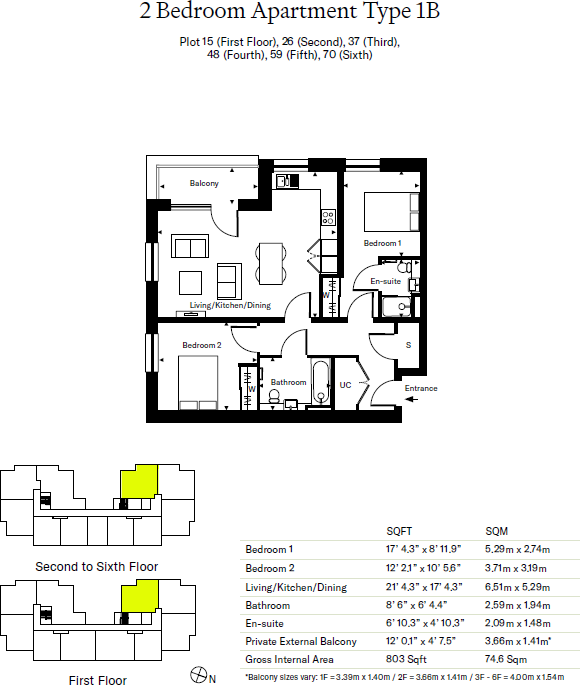 Plot 15, The North Village West, The New Village, Edinburgh floorplan