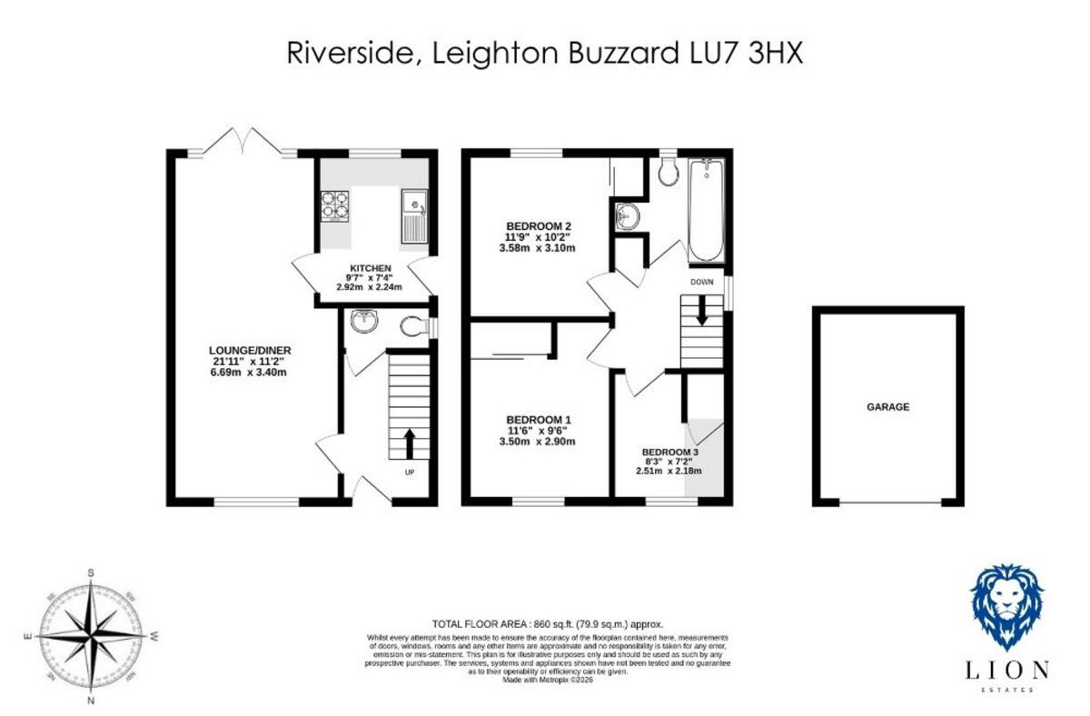 Riverside, Leighton Buzzard, LU7 floorplan