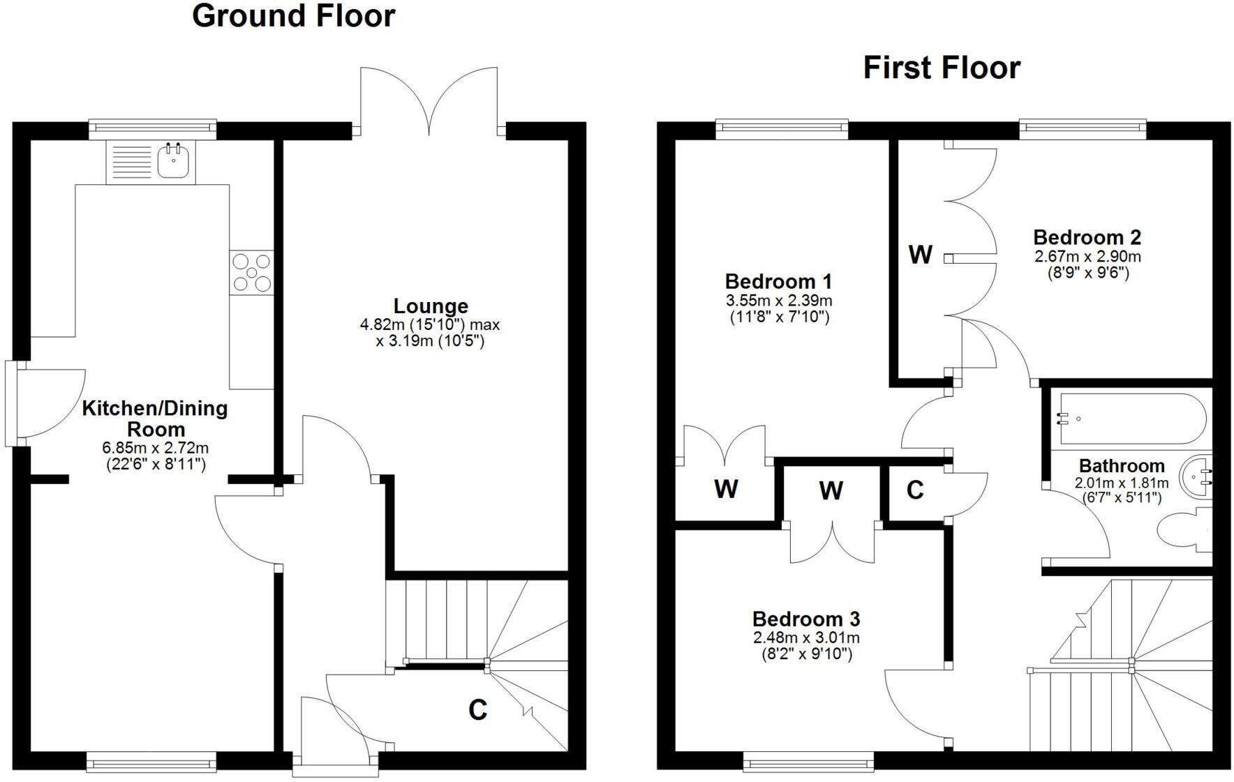 Greenlaw Crescent, Paisley floorplan