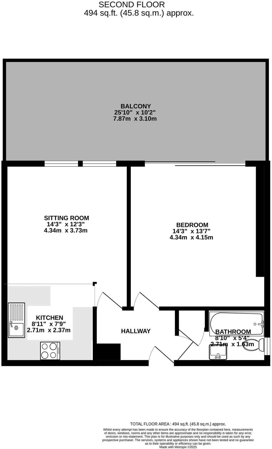 Flat 6, Nailzee Point, Marine Drive, Looe, Cornwall floorplan