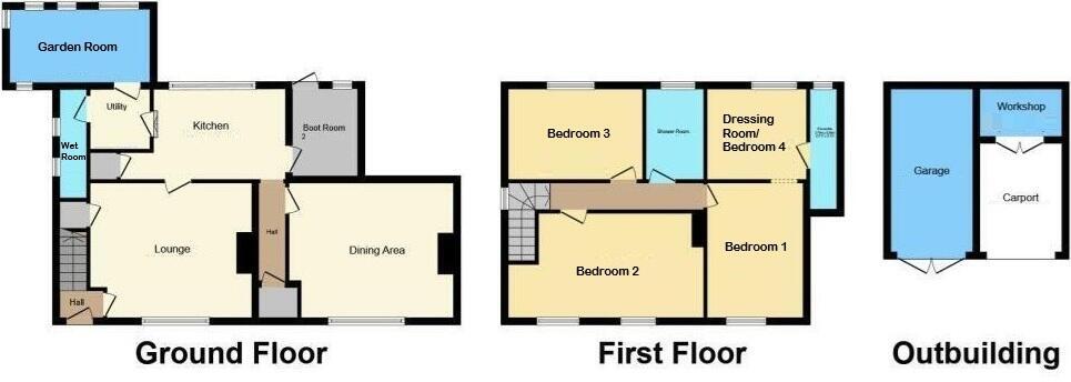 1 Home Farm Cottages, Twenty Foot Bank, Chapel Hill floorplan