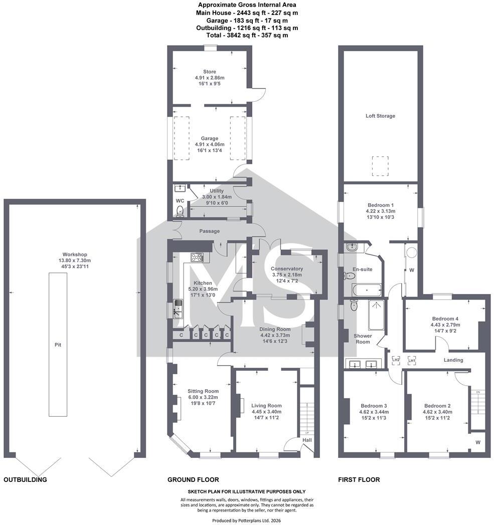 Weaverthorpe, Malton floorplan