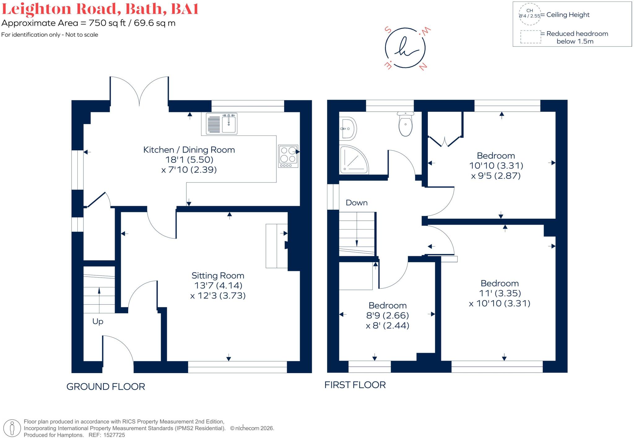 Leighton Road Bath BA1 floorplan
