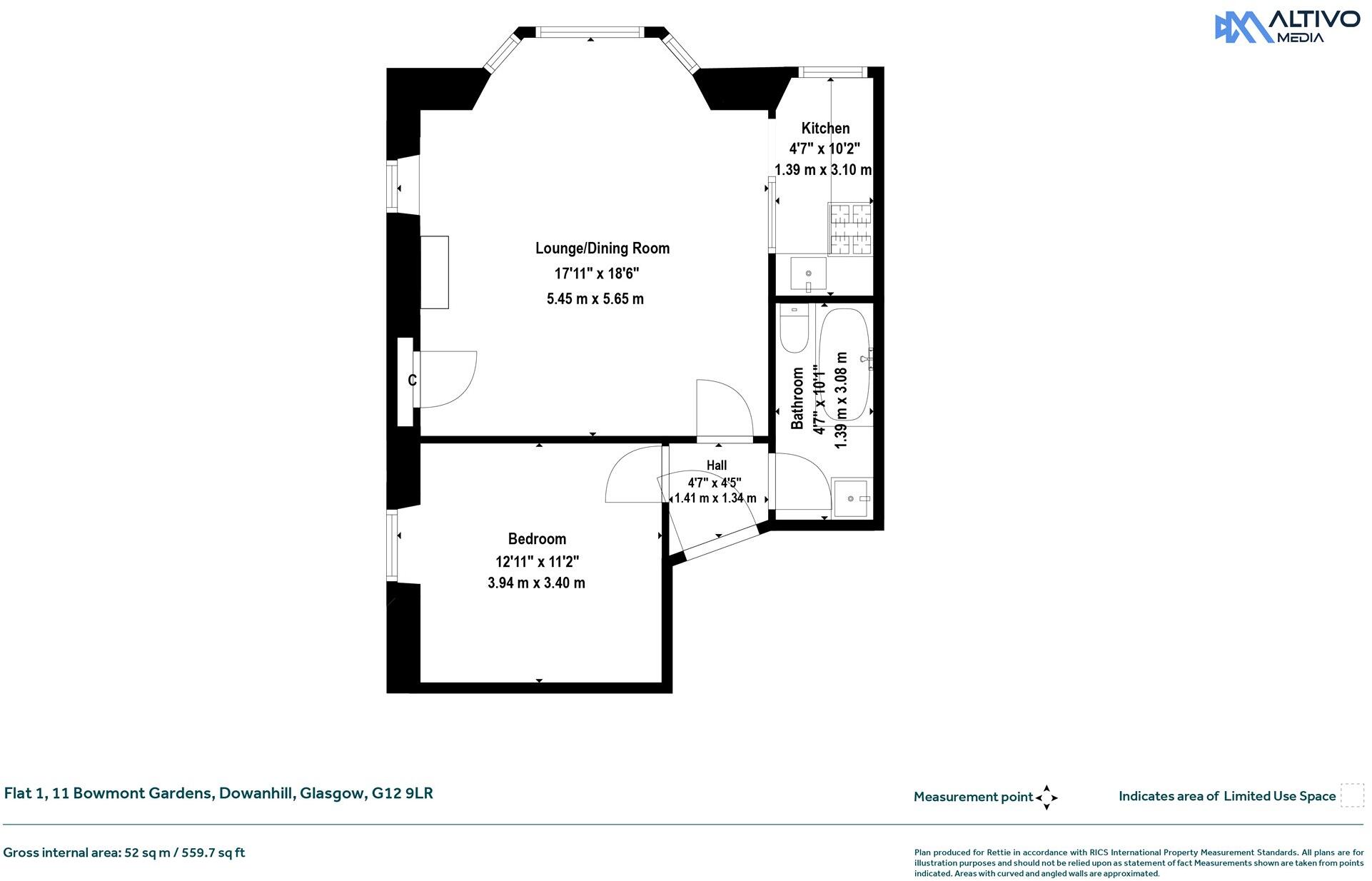 Bowmont Gardens, Dowanhill, Glasgow floorplan