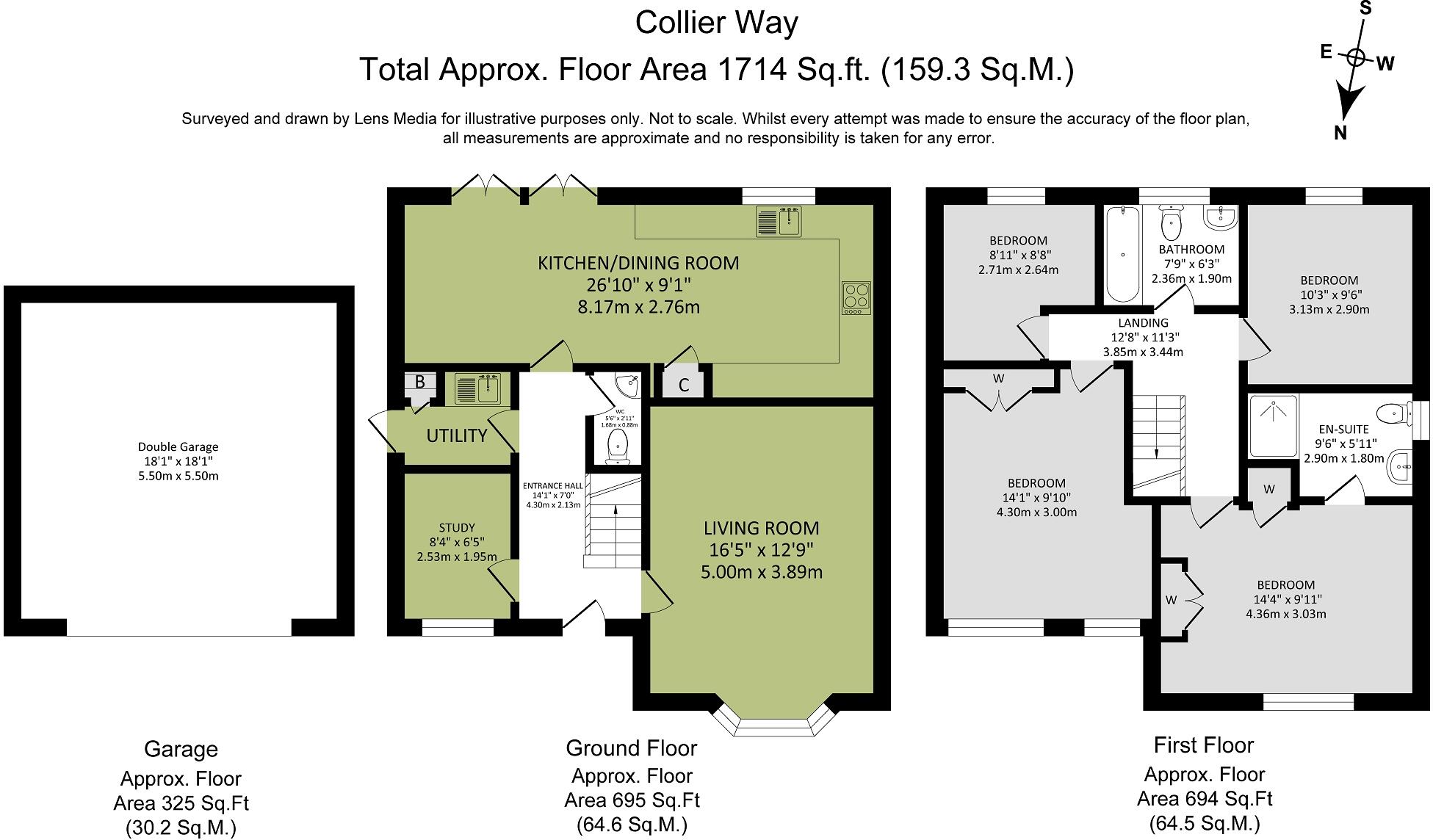 Collier Way, Upholland, Skelmersdale. WN8 0BY floorplan