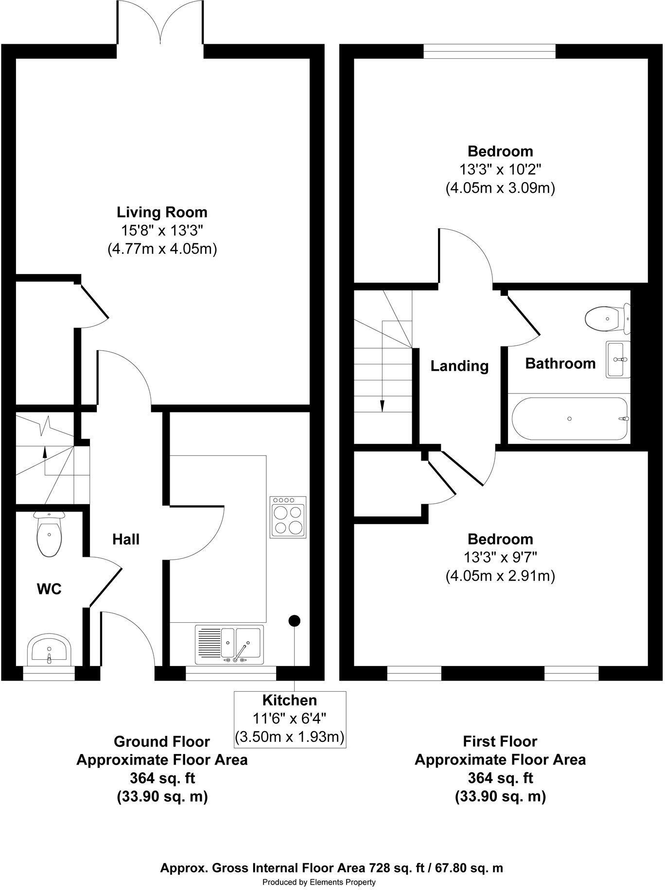 Bennett Gardens, Keyworth, Nottingham floorplan