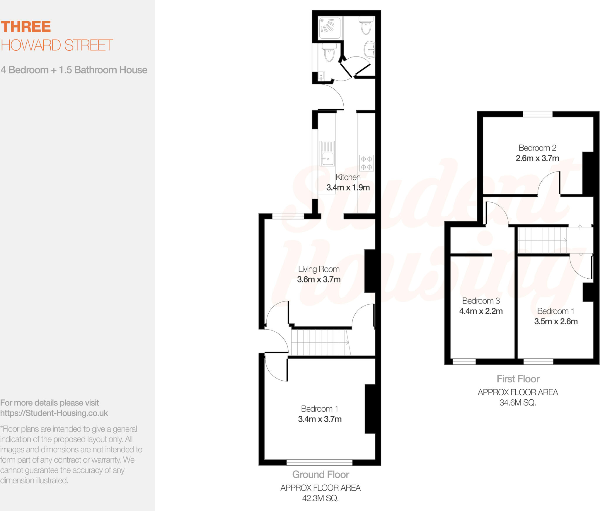 Carholme Area // 4 Bed // Available 2027-28 floorplan